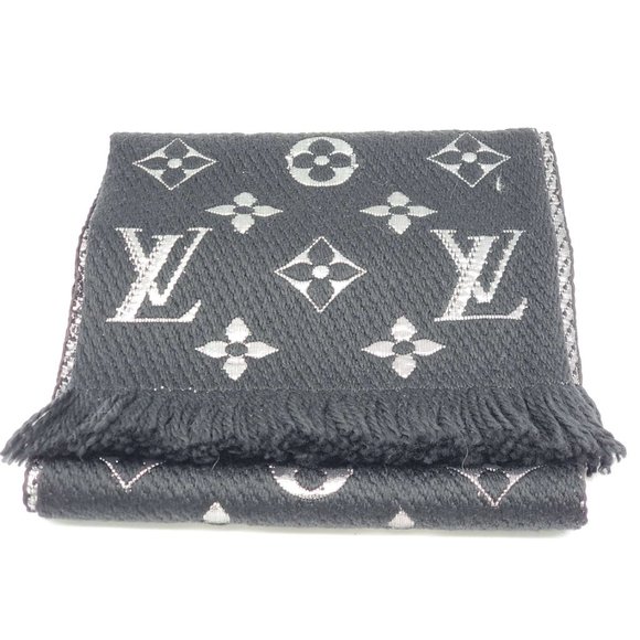 Authentic Louis Vuitton Black Logomania Shine Scarf Brand New - Picture 8 of 10